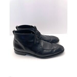 Allen Edmonds Rafael Chukka Boots Black Leather Lace Up Mens 11.5 3E Distressed